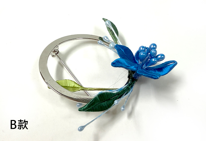 翼想纏花福飾 圓滿福胸針/領巾釦雙用